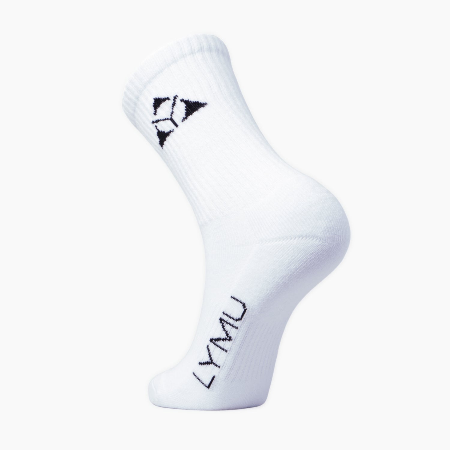 Unisex ponožky LYMU SOX Crew (3 páry) – Bílé