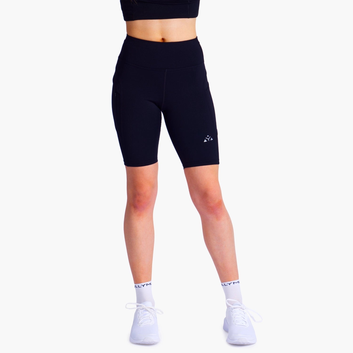 Dámské legínové kraťasy LYMU NEXA PerformanceBoost – Černé