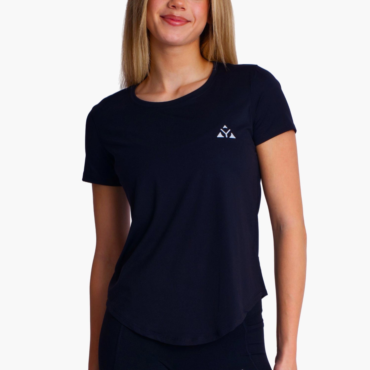 Dámské volné tričko LYMU QUINN – Černé