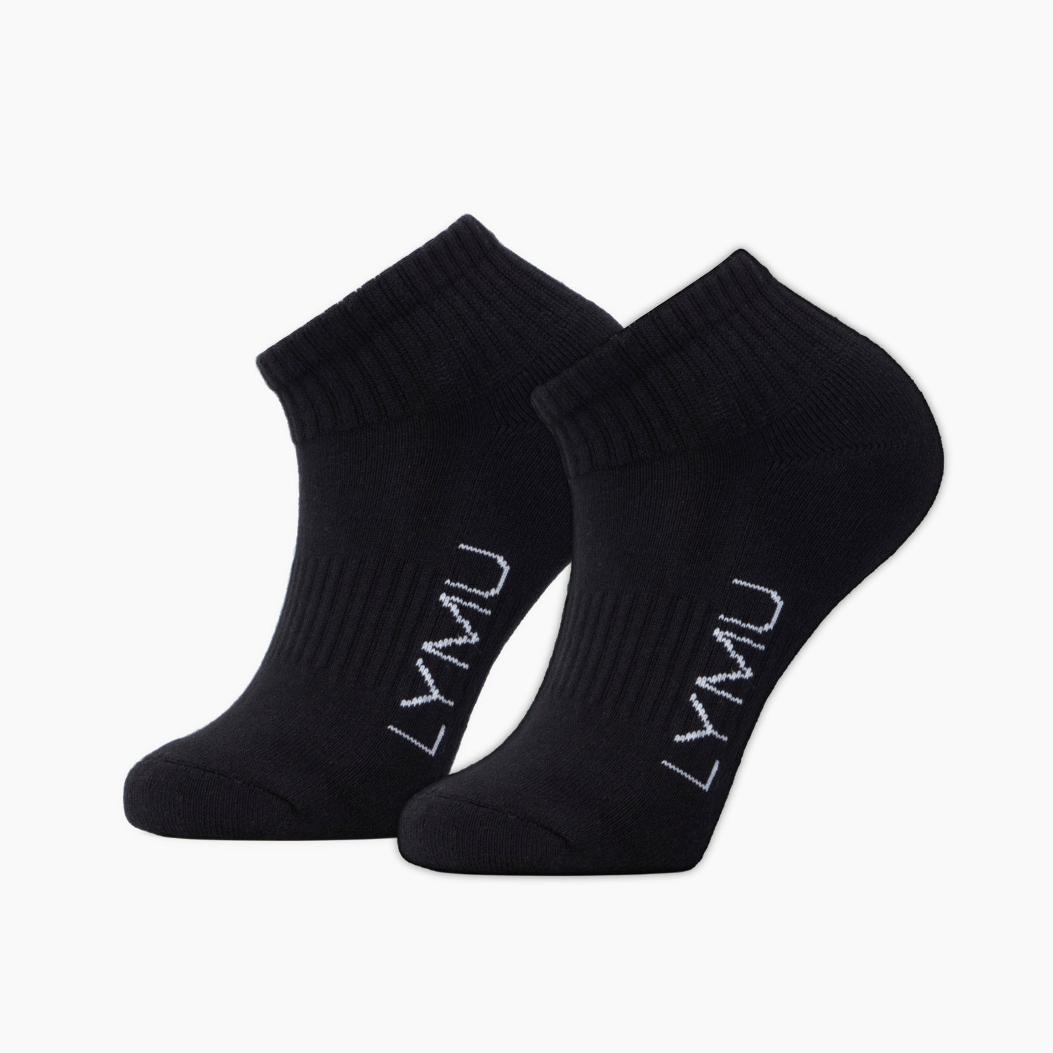 Unisex ponožky LYMU SOX Ankle (3 páry) – Černé