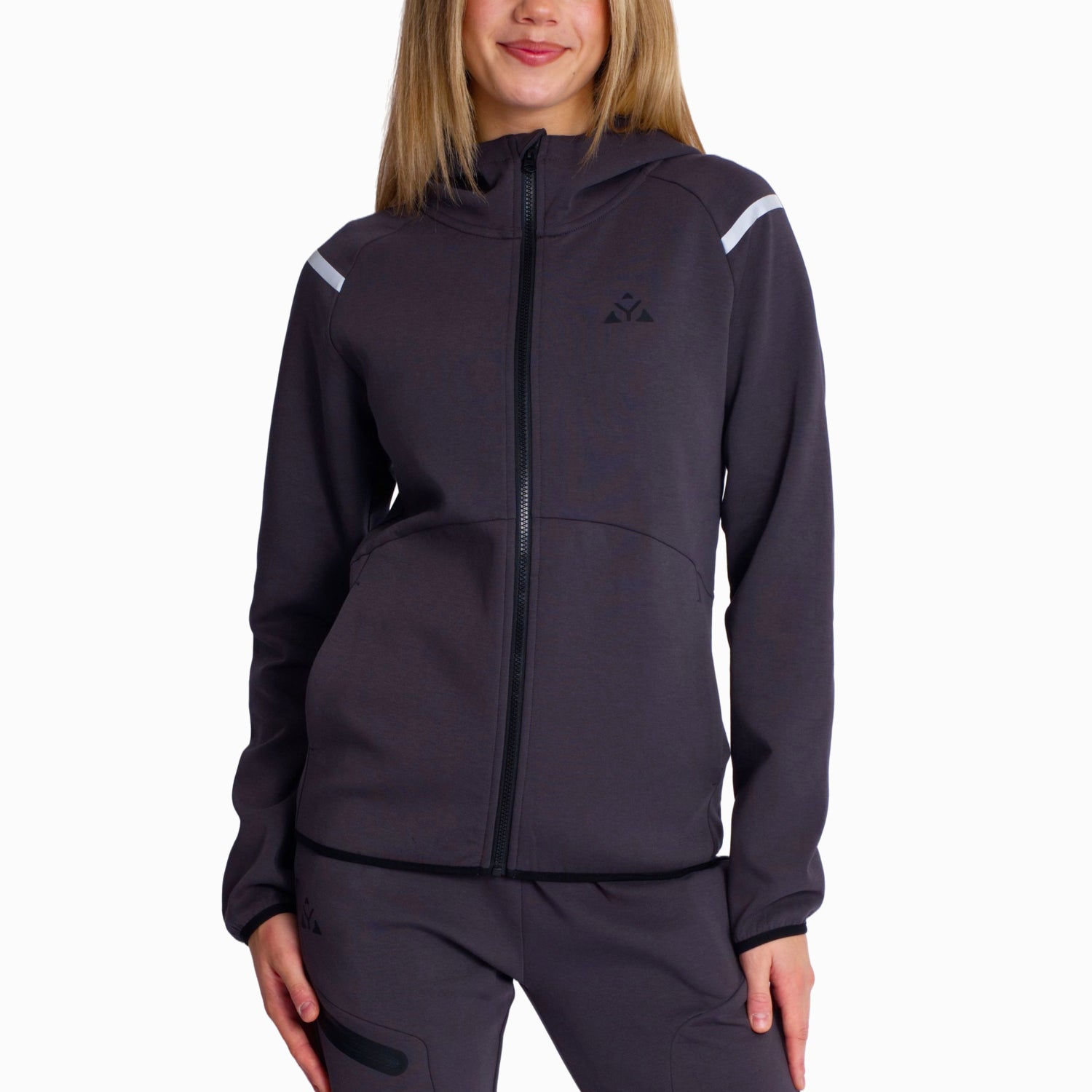 Dámská mikina LYMU HERO – Tmavě šedá